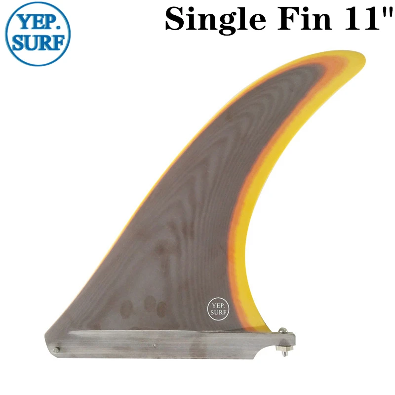 

Fibreglass Barbatana for Surfing, Longboard, SUP Board, Stand Up Paddle, Water Sports, Single Certral Fin, 11 in