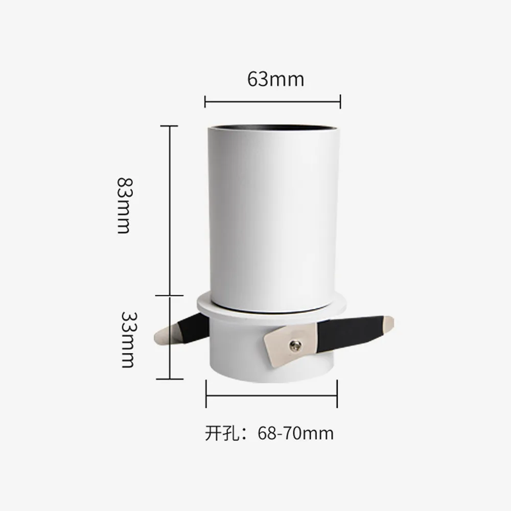 360 Degree Rotatable LED Downlight 12W 7W Spot led light Recessed Round LED Ceiling Lamp 220V 110V Foldable LED Spot Lighting