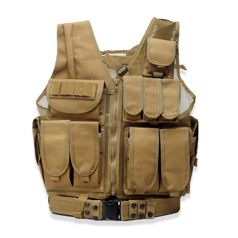 

Tactical Army Military Combat Hunting Armor Vest for Men, Adjustable Armor, Outdoor CS Training Vest