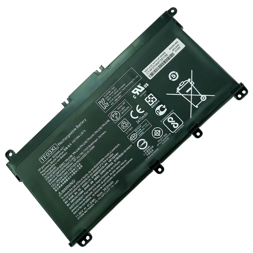 TF03XL Laptop Battery for HP X360 Convertible 14-BF 14-BK 14-CD 14-CD0008 14M-CD 920046-121 421 541 920070-855 HSTNN-IB7Y