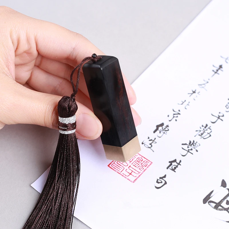 Customized Chinese Name Stamp Seal Exquisite Carving Personal Stamps Chinese Soft Pen Calligraphy Painting Brass Sandalwood Seal