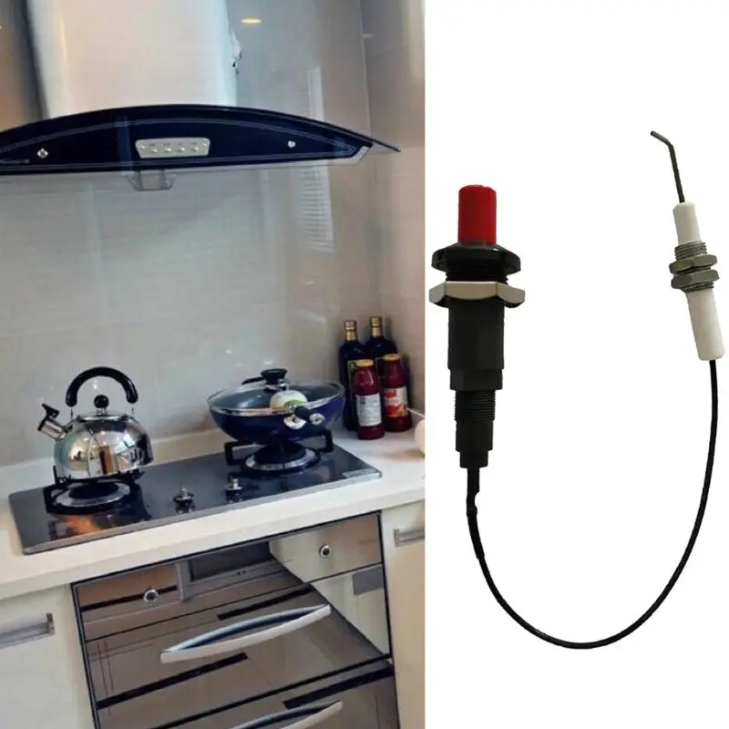 Push Button Kitchen Lighters Piezo Spark Ignition Set with Cable 30CM for Home Camping Stove Grill BBQ Oven Patio Heater