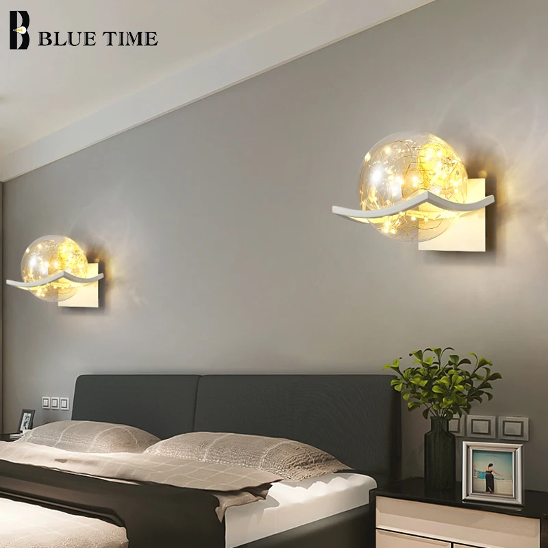 

110v 220v Wall Light Modern Indoor Decoration Small Wall Lamp Home For Living Room Bedroom Bedside Dining Room led Light Fixture