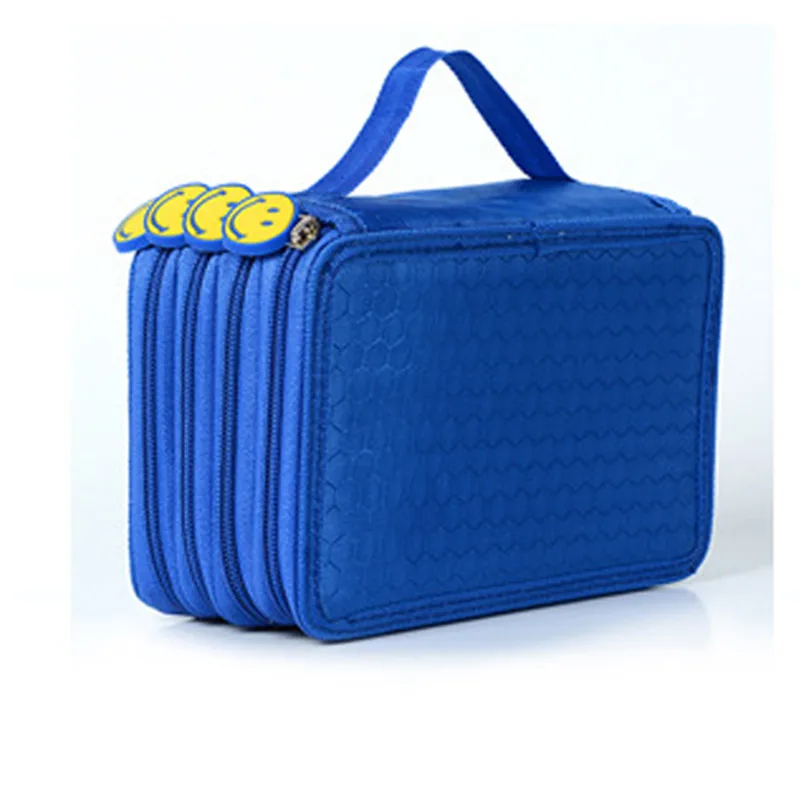 Estuche de lápices de almacenamiento grande, caja de bolígrafos de colores, bolsa Kawaii, estudiantes, escuela, oficina, lindas bolsas de