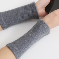 Septass Men&Women Cashmere Bracer Gloves Knitted Arm Wrist Warmers Winter Unisex Mittens 14x8cm Elastic Sport Protectors