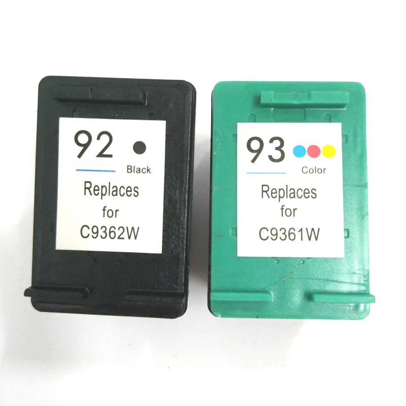 Vilaxh For HP92 Compatible Ink Cartridge Replacement For HP 92 93 Deskjet C3140 C3150 C3180 C3190 5440 5442 5443 1507 1510