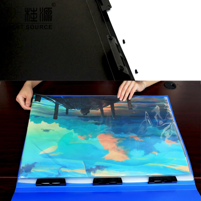 MQQ Big A2 Display Book Drawing Presentation Book with loose leaf 20 Transparent Pockets Folder 615*47.5mm(24.2