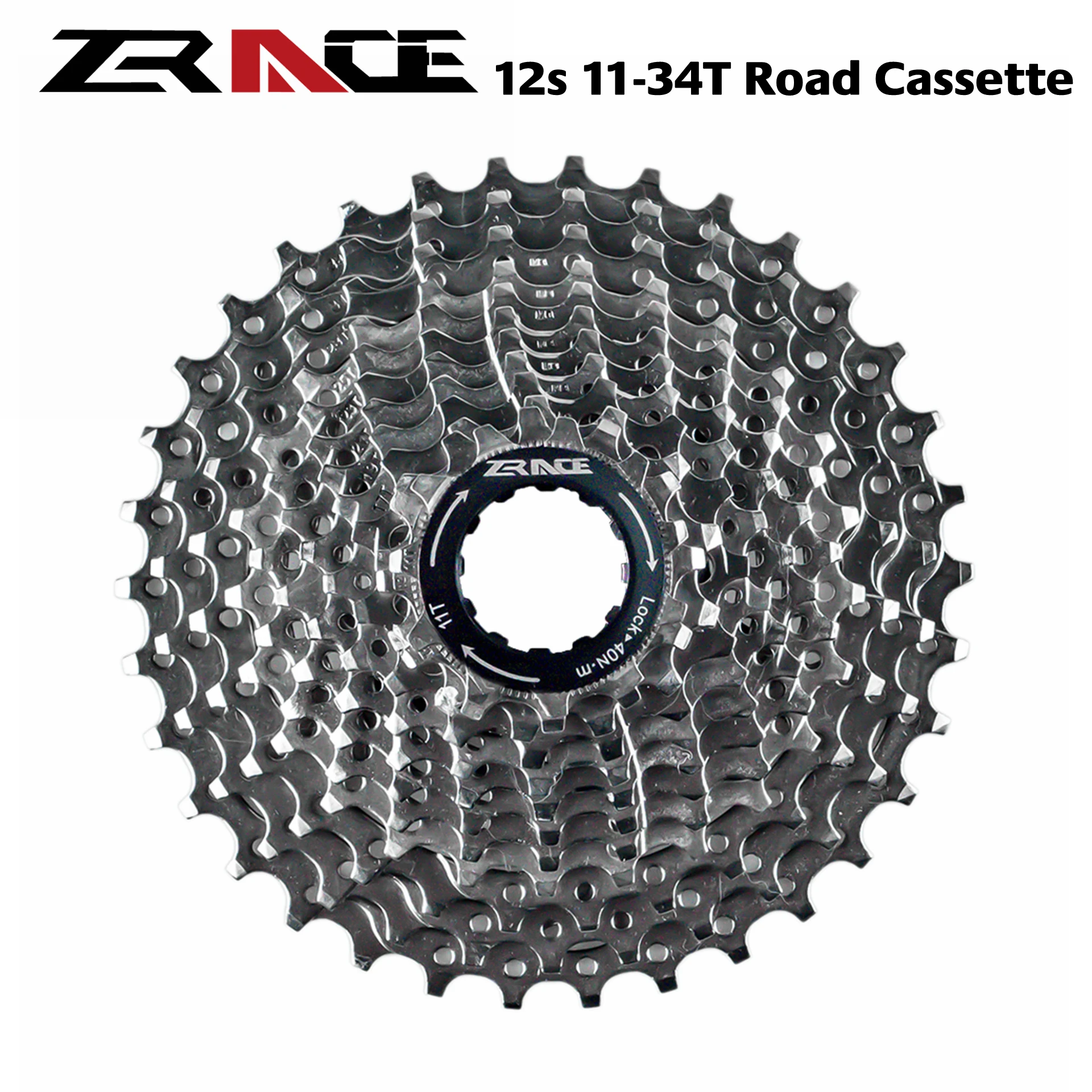 

ZRACE 12S Cassette 12 Speed Road Bike Cassette, 11-30T, 11-34T