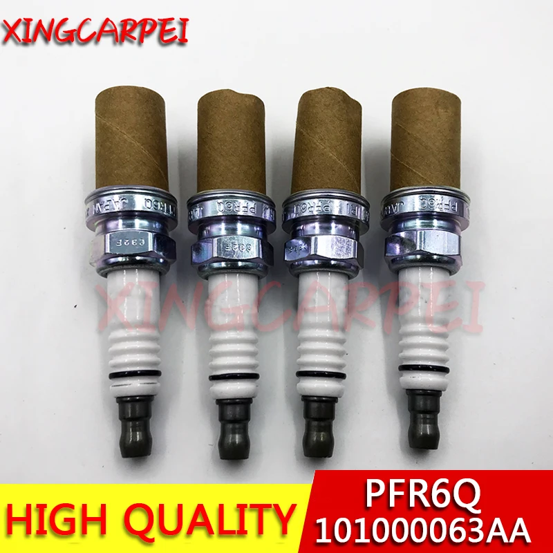 4pcs PFR6Q 101000063AA Spark Plugs Fit For Volkswagen V W Golf Jetta Fit For Audi TT A