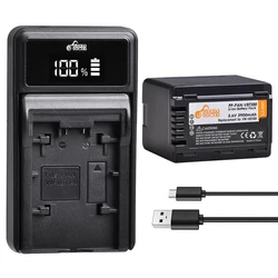 VW-VBT380 Cyfrowa ładowarka 3900mAh LED USB do Panasonic HC-V720 V727 V730 V110 V130 V160 V180 V201 V750 V757 V760 V770