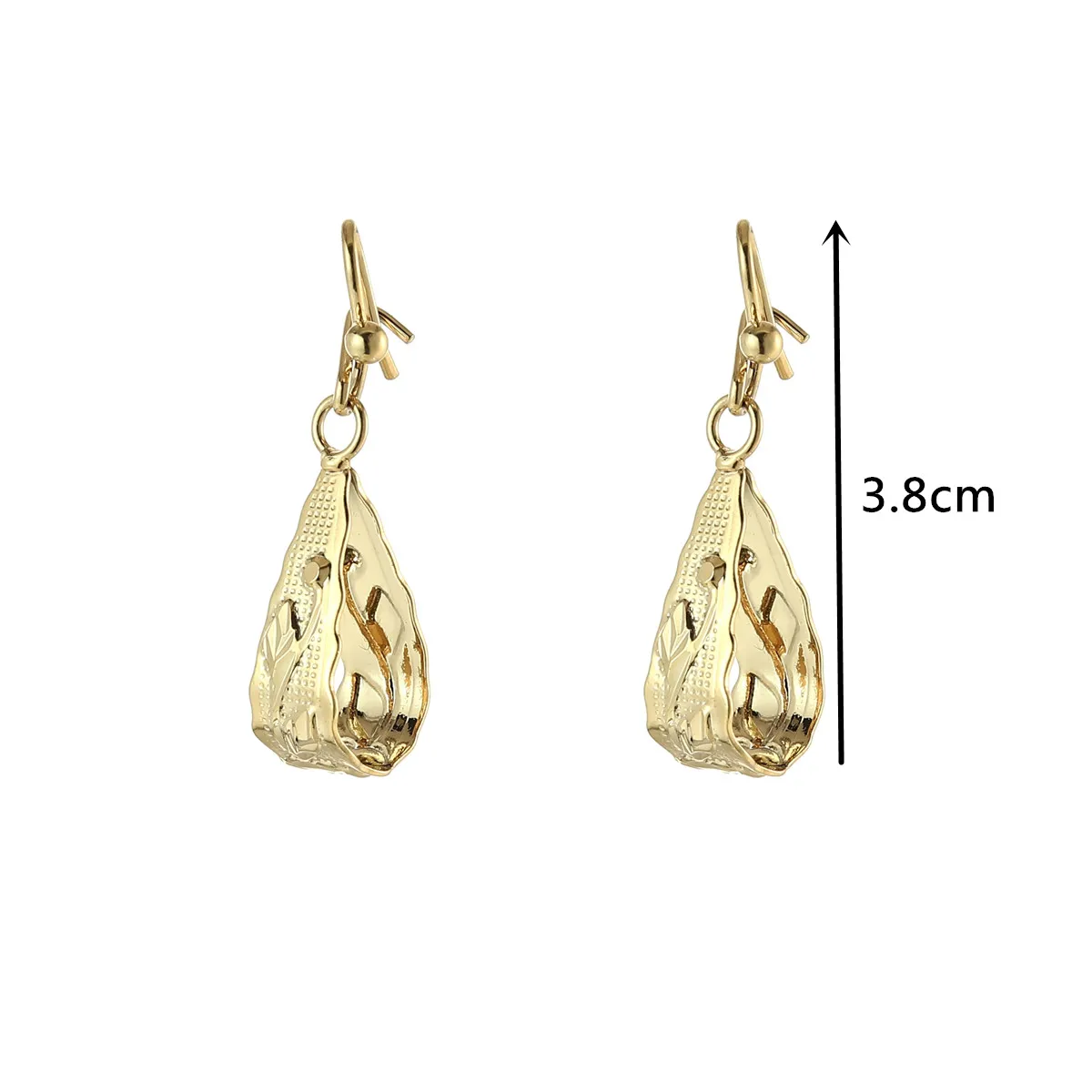 African Flower Drop Bride Earrings Gold Color Tobago Congo Nigeria Ethiopia Wedding Jewelry Gifts