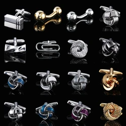 High quality brass laser metal twist Cufflinks fashion men's French shirt Cufflinks wholesale / retail