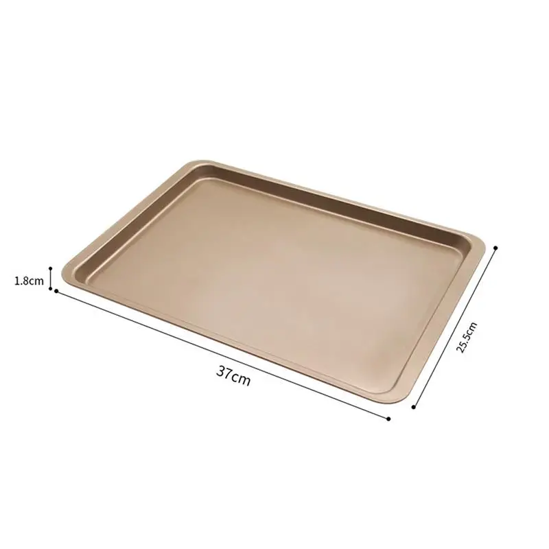 Kapmore 1pc Cookie Pan Creative Rectangular Nonstick Baking Tray Baking Pan Cake Sheet DIY Baking Tools For Home