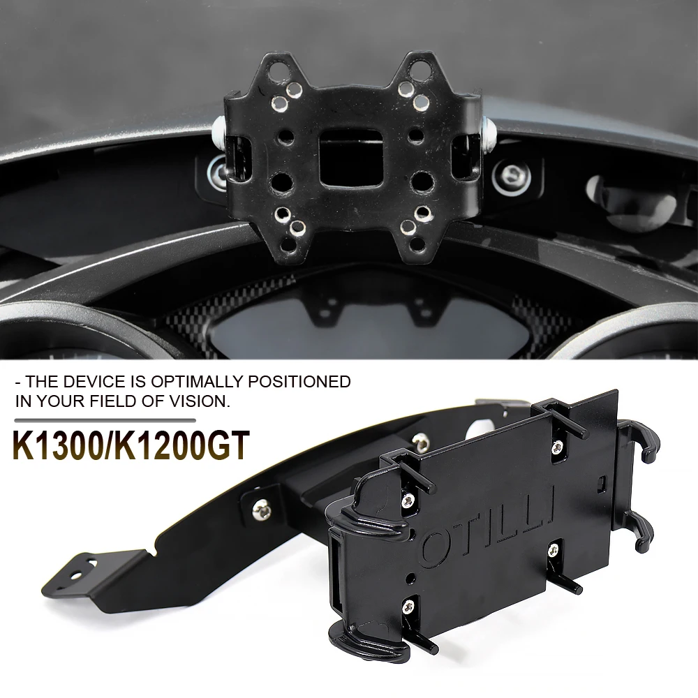 

New K 1200 GT For BMW K1200GT 2006- Motorcycle windshield Stand Holder Phone Mobile Phone GPS Navigation Plate Bracket K1300GT