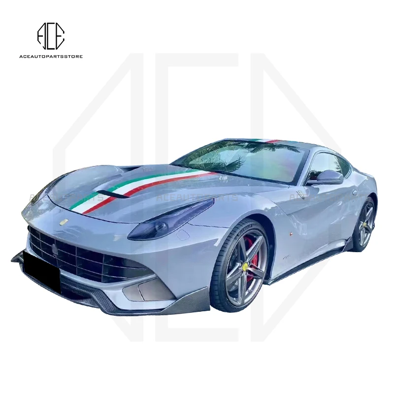 Forged Carbon Fiber Full Body Kit For Ferrari F12 Berlinetta Rear Diffuser Front Bumper Lip Trunk Spoiler Side Skirts