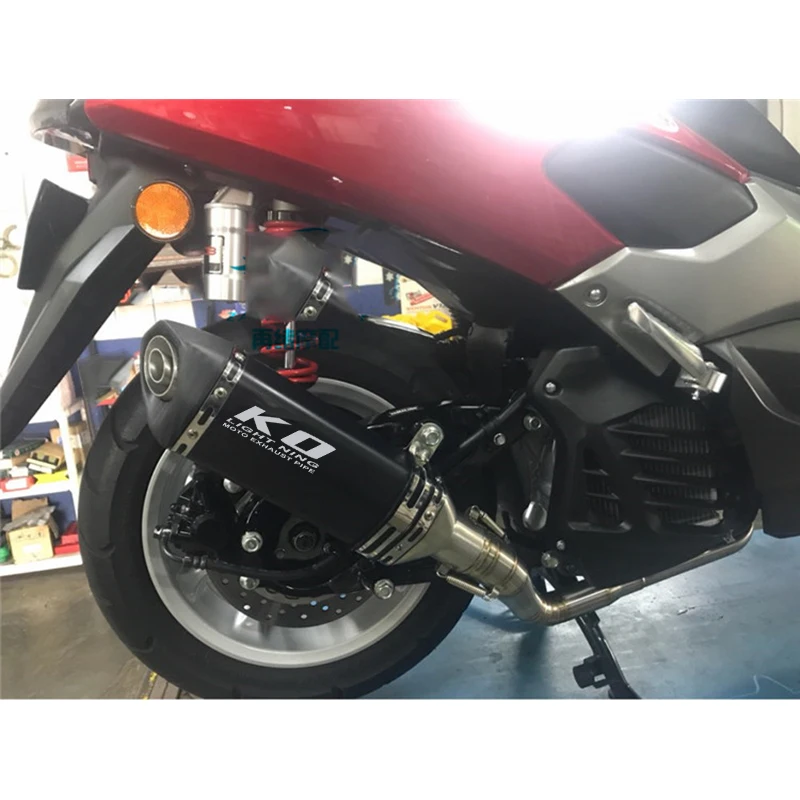 Motorcycle Full Link Pipe With Tail Exhaust Muffler Pipe Silencer System Set For Yamaha NMAX125 155 NVX AEROX155 Until 2019