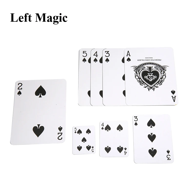 1 Set See Who'S Playing The Big Card Poker Magic Tricks Close Up Stage Props Illusion Accessary Magician Magic Gimmick