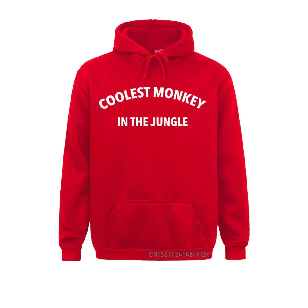 Coolest Monkey In The Jungle Mens Prevalent Pullover Pocket Cozy Sweatshirt Slim Fit Long Sleeve Men's Sweatshirts Hoodie