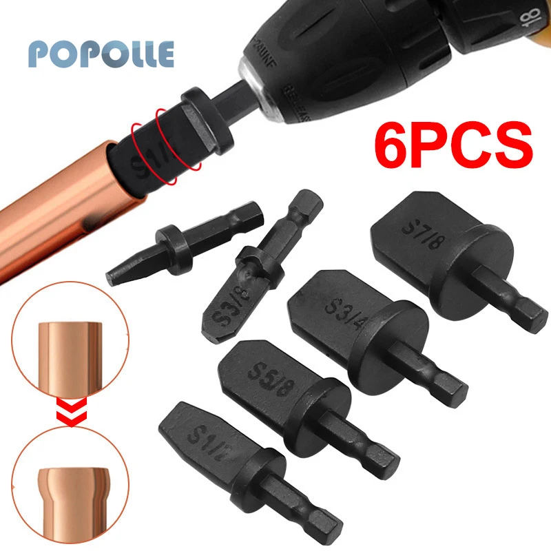 Air Conditioning Copper Pipe Expander Expander Expander Six-piece Electric Expander Head Flaring Repair Forging Tool6PCS