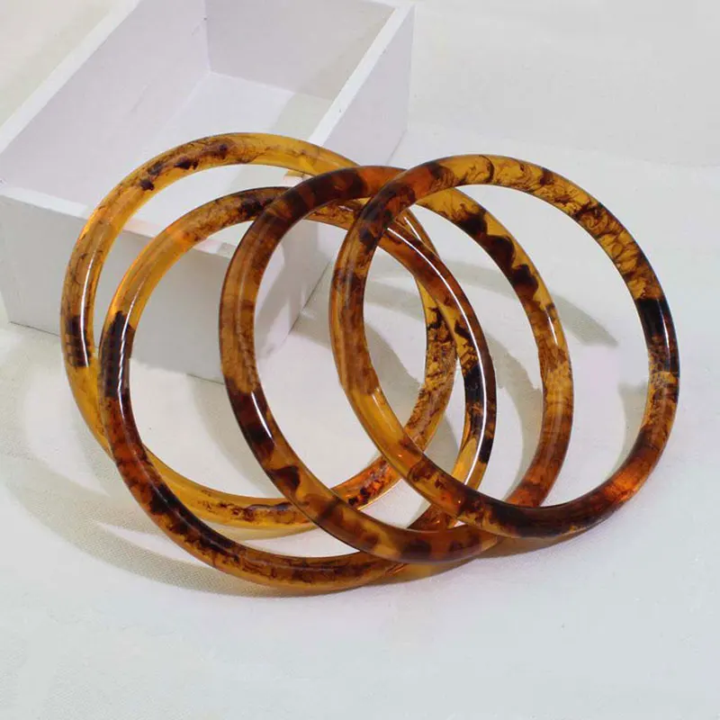 1PC Vintage Resin Bag Handle Fashion Circle Handle for Women DIY Handcrafted Handmade Handbag Wallet New Round Bag Accessory