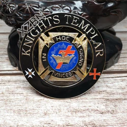 Masonic Car Badge Emblem Freemason BCM8 KNIGHTS TEMPLAR MASON exquisite paint technique personality decoraction