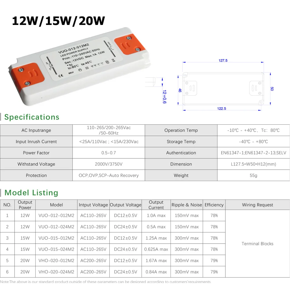 12 볼트 LED 드라이버 6W 12W 15W 30W 50W 60W AC110V 220V DC12V 24V 전원 공급 장치 LED 스트립 램프에 대 한 LED 빛 변압기 어댑터