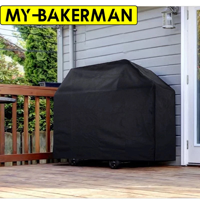 Upgrade Your Grilling Game With This Durable 1-Piece Black Grill Cover - Waterproof, Tear-Resistant, Uv-Resistant And Fade-Resis