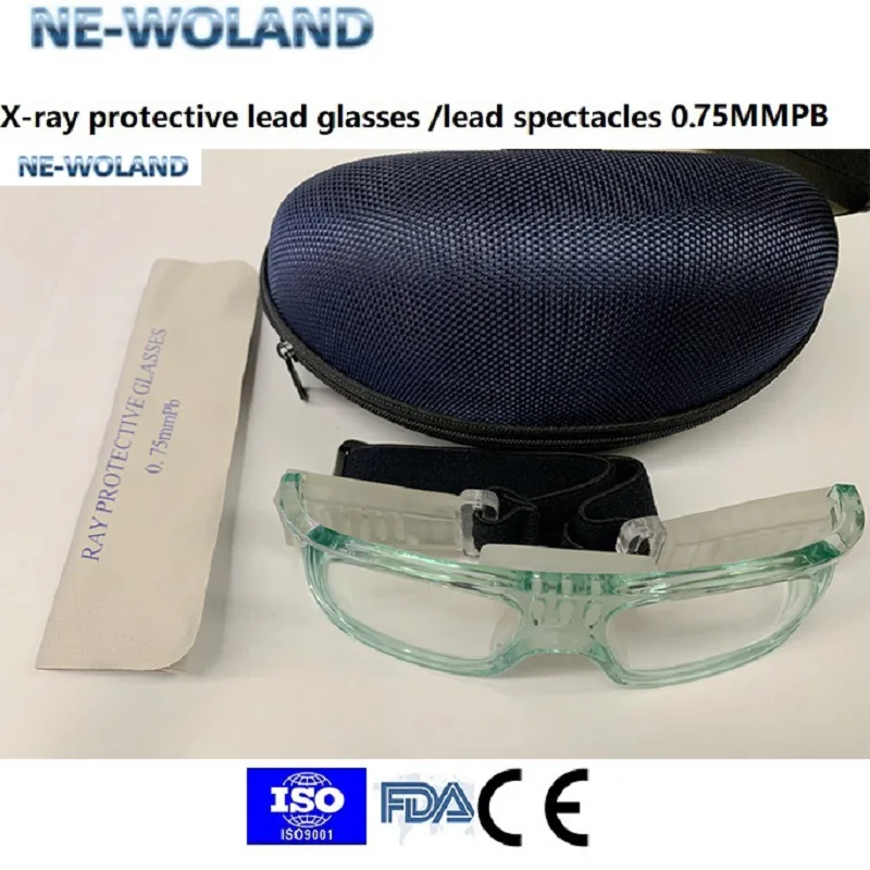 

NE-WOLAND x-ray gamma ray protection lead glasses 0.5mmPb 0.75mmPb lead spectacles Nuclear radiation shield protective glasses