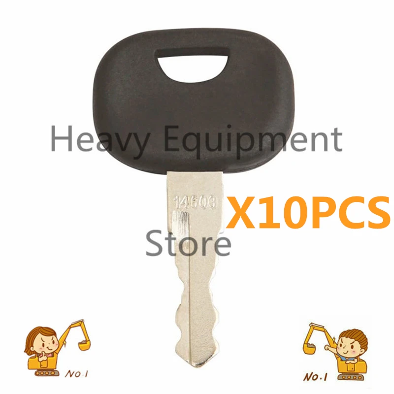 10 Pcs 14603 Key Fit For Volvo Dynapac Terex Vibromax New Holland NH Ford Moxy Hamm JCB Bomag Heavy Equipment Machine