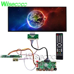 Wisecoco 12.3 inch LCD Display Sunlight Readable Panel HSD123KPW1 Controller Board Car Display High Brightness 1000nits