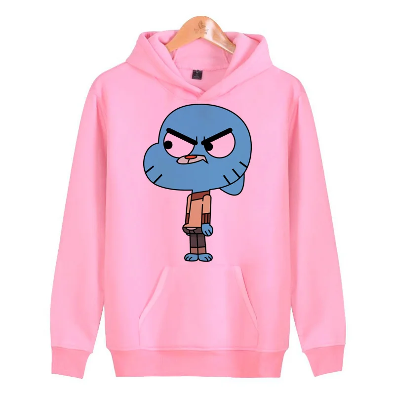 gumball amazing world hoodies sweatshirts streetwear male homme harajuku hip hoddies hop men/women pullover J1098