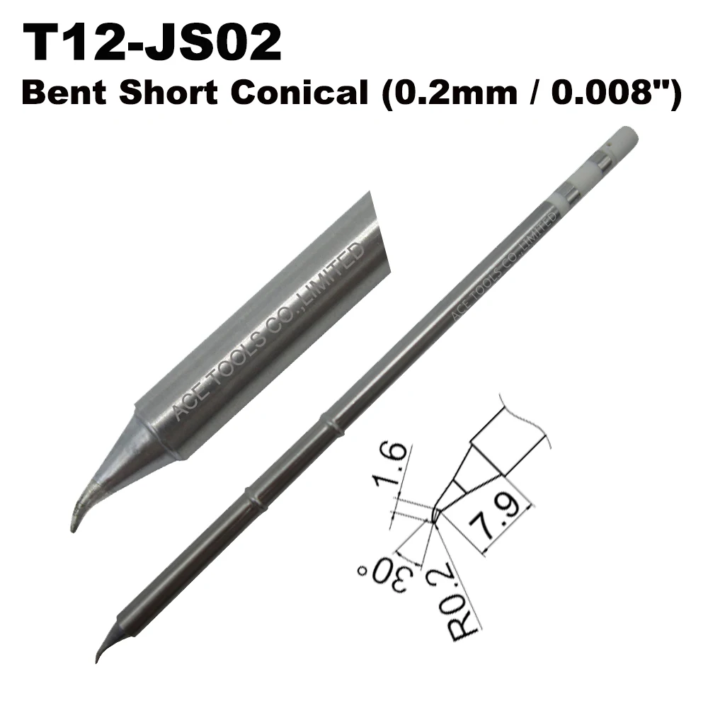 

10 PCS T12-JS02 Replace Soldering Tip for HAKKO FM-203FM-203 FM-204 FM-206 FX-951 FX-950 FX-952 FX-9501 FM-2028 FM-2027 FM-2021