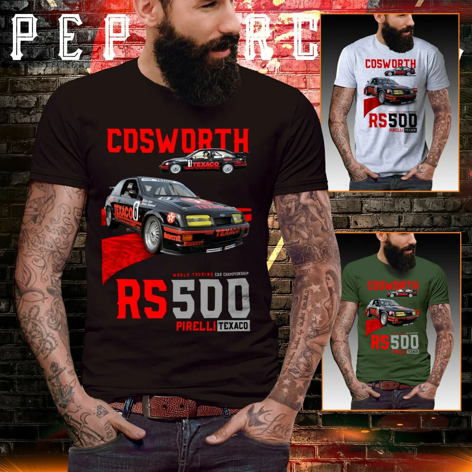 Sierra Cosworth T Shirt Rs500 World Rally Boy Racer Mens Petrol Head Affordable Tee Shirt