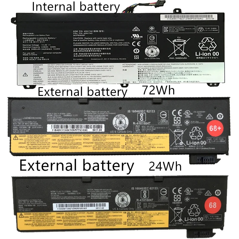 Imagem -06 - Supstone Novo 45n1126 45n1734 Bateria do Portátil para Lenovo Thinkpad T550 T560 W550s Sb10k12721 45n1128 45n1127 45n1136 45n1138 N1741