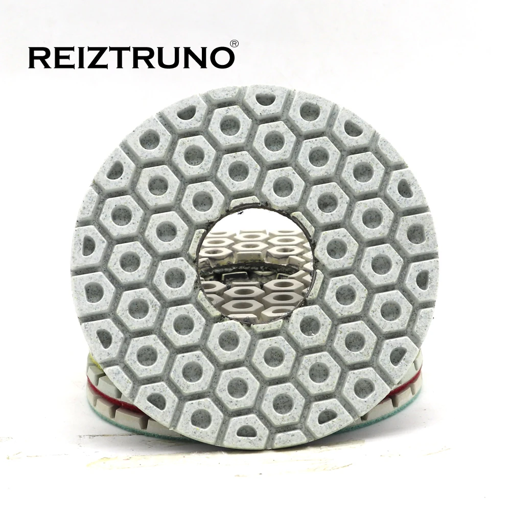 

Reiztruno 1piece 125mm Flexible Polishing Pads for grinding and polishing stone and concrete,Thickness 4 mm,wet or dry use