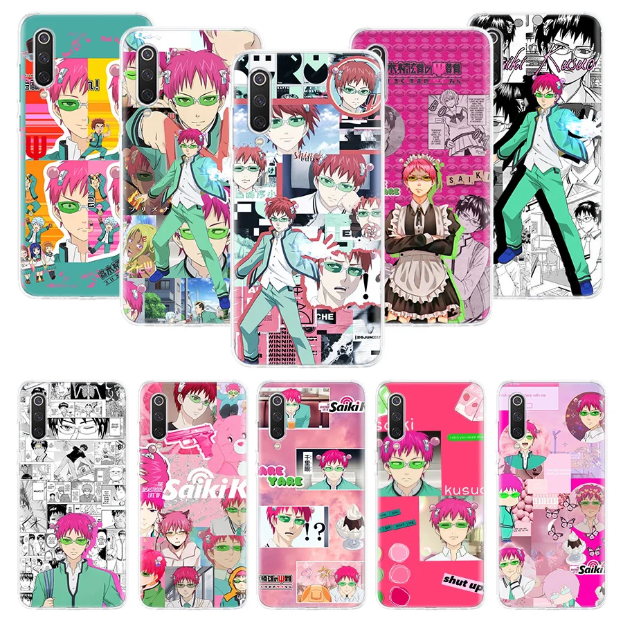 The Disastrous Life Of Saiki k Soft Soft Phone Case for Xiaomi Redmi Note 13 12S 12 11S 11 11T 11E 10S 10 Pro Plus 9S 9 8T 8 7 C