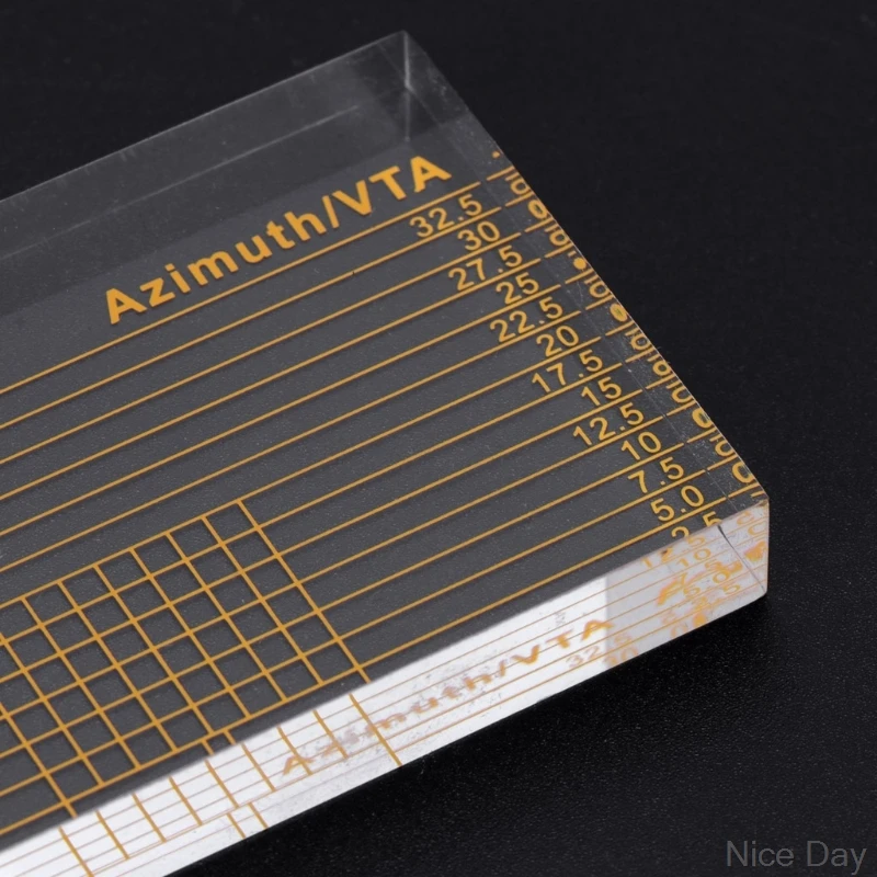 LP Vinyl Record Player Measuring Phono Tonearm VTA/Cartridge Azimuth Ruler with bag Ju16 20 Dropship