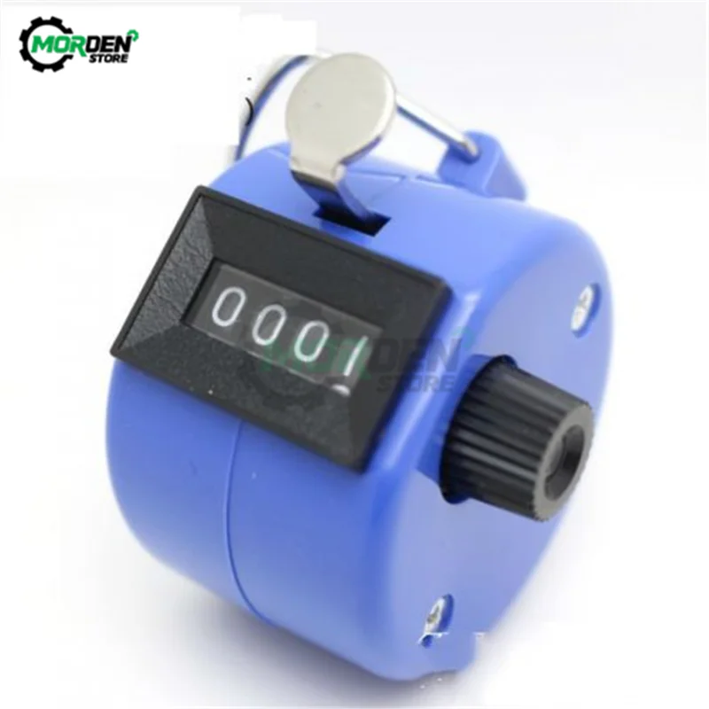 4 Digit Number Plastic Counters Hand Finger Display Manual Counting Tally Clicker Timer Mechanical Counter Soccer Golf Counter