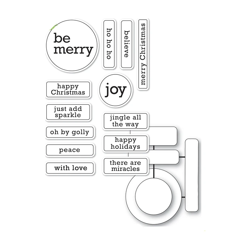 

Metal Cutting Dies For Paper Making Merry Christmas Joy Clear Stamps Scrapbooking Embossing Frames Card Craft