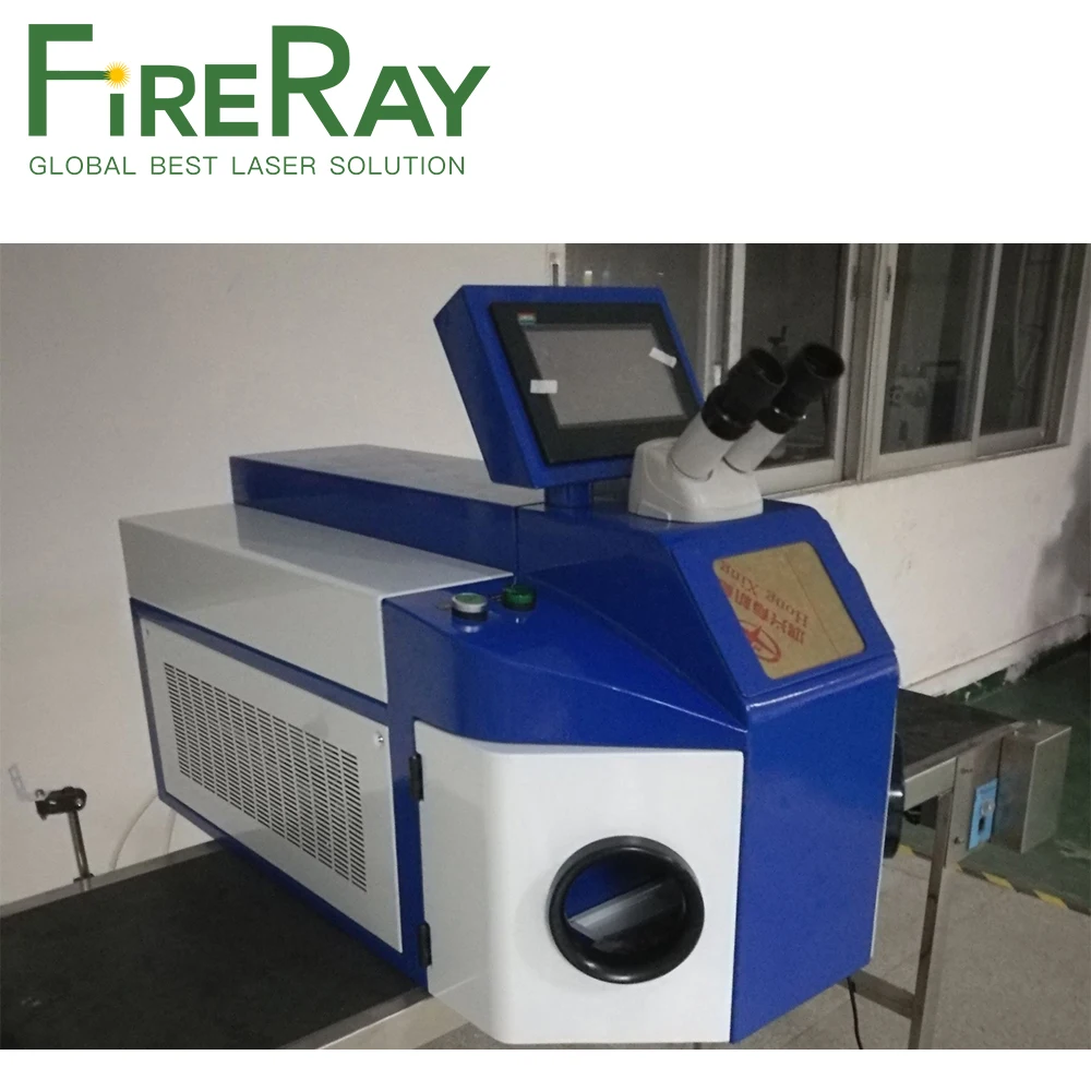 FireRay سطح المكتب 100 واط YAG مجوهرات بقعة لحام مجوهرات YAG آلة لحام بالليزر لخواتم الفضة والذهب المعلقات أسنان
