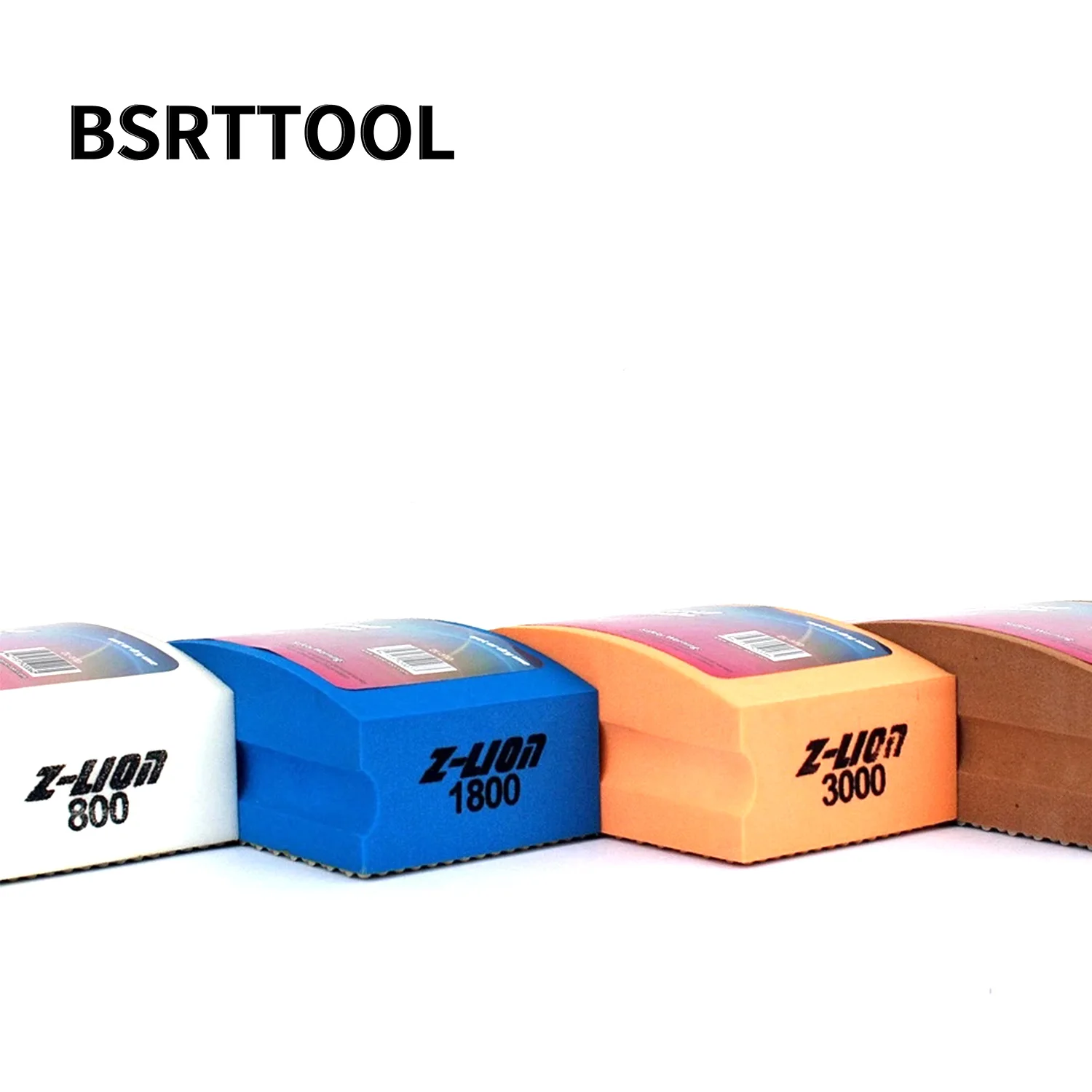 BSRTTOOL Diamond Hand Polishing Pad Resin Arc Shape For Glass Wiper Grinding Wheel Grinding Tools