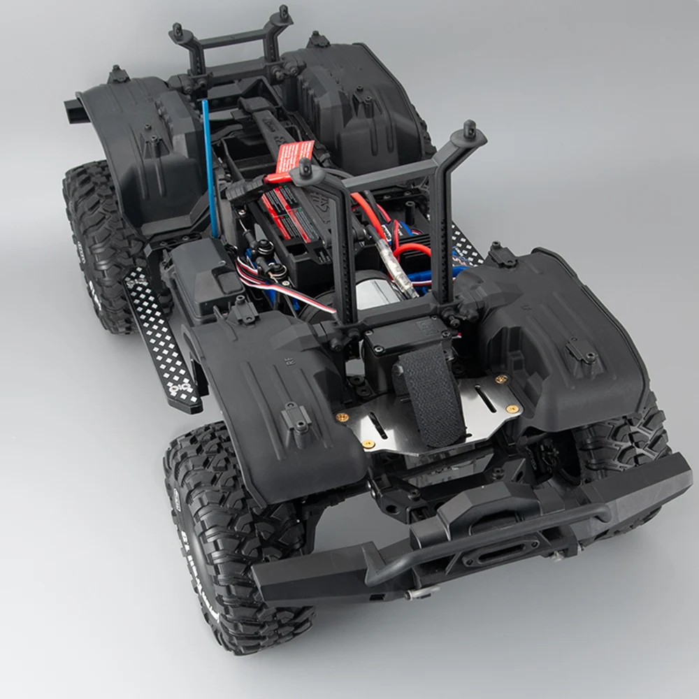 AXSPEED metalowy uchwyt baterii płyta rozszerzająca płyta dla TRX-4 TRX4 G500 1/10 gąsienica RC części samochodowe