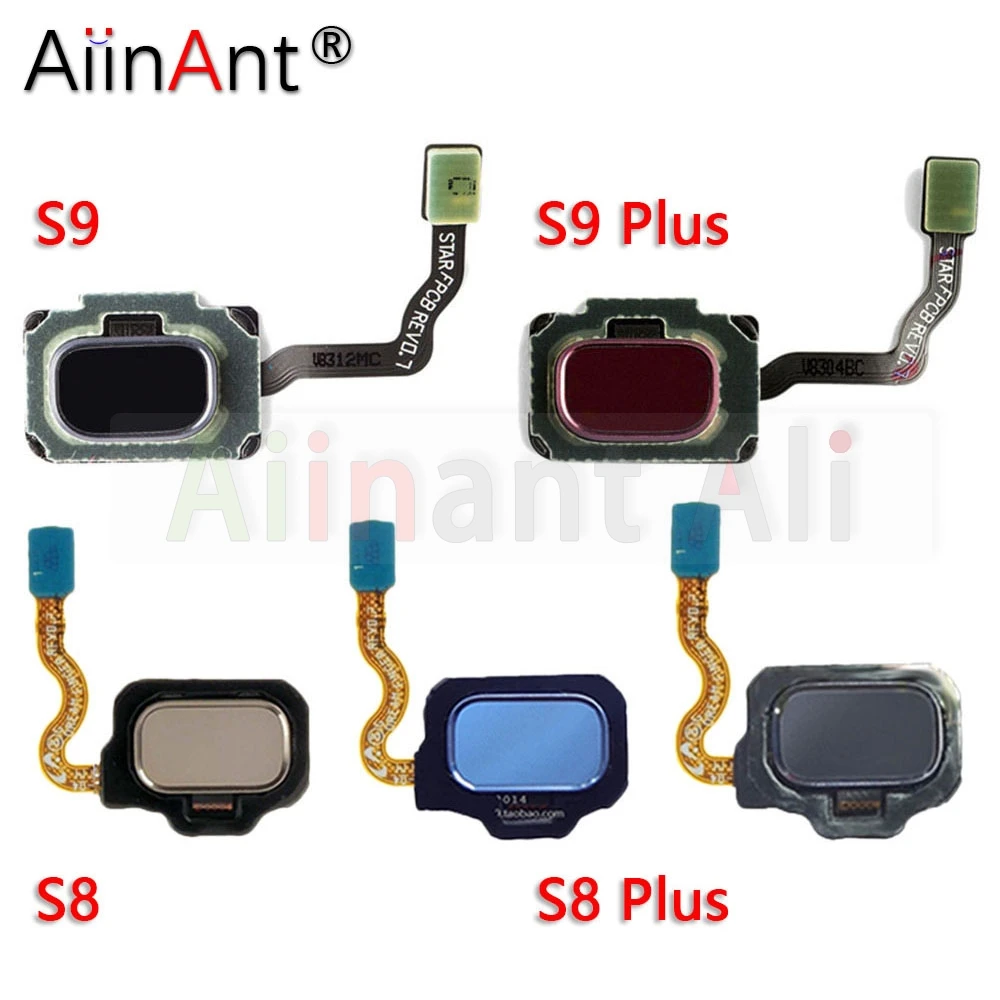 

AiinAnt Back Home Button Touch ID Key Fingerprint Sensor Flex Cable For Samsung Galaxy S8 S9 Plus + G950F G955F G960F G965F