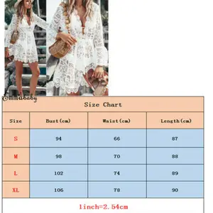 Sexy Women's Dress With V -neck with Bikini Beach Lace, Casual Boho Women's Dress, Summer Dress, Party Clothes, Hot Sale 12 Main Beach Exit Sales - №8