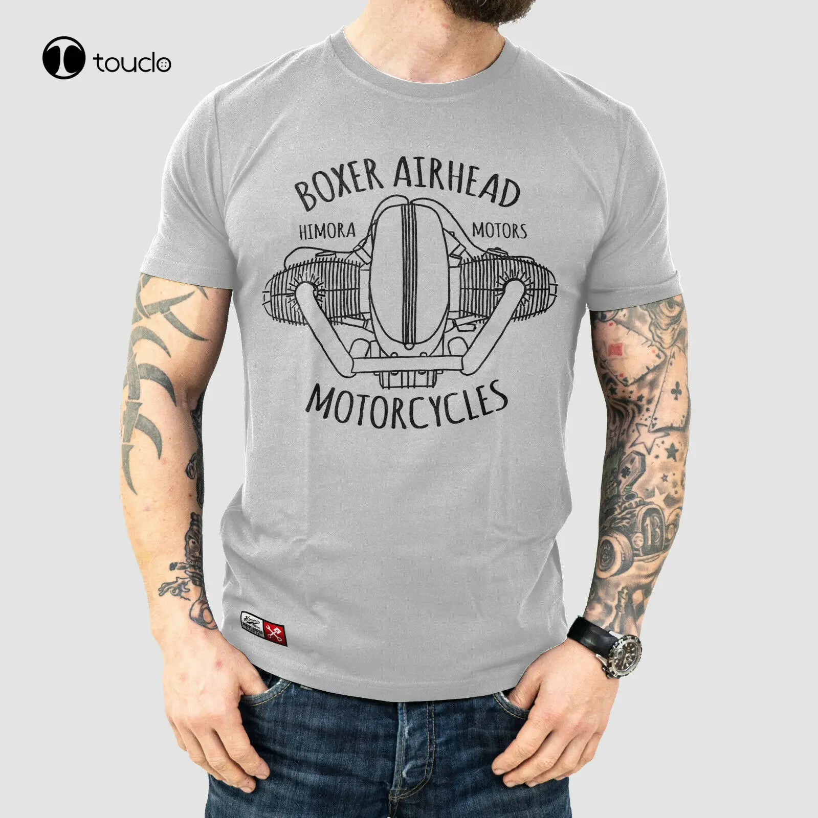 B Boxer Airhead T-Shirt Motorcycle R100 R80 R Nine T Cafe Racer Tee