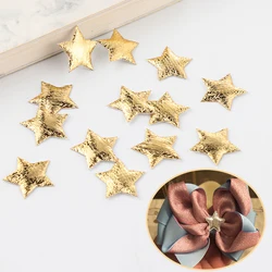 100pcs 20mm Gold/Silver Star Foam Fabric stars DIY Scrapbook Cards Ornaments Wedding Party Decoration Embossing Star Accessories