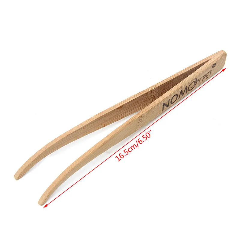 Angled Terrarium Feeding Tongs Tweezers Eco-Friendly Bamboo Feeding Tool Ju28 21 Dropshipping