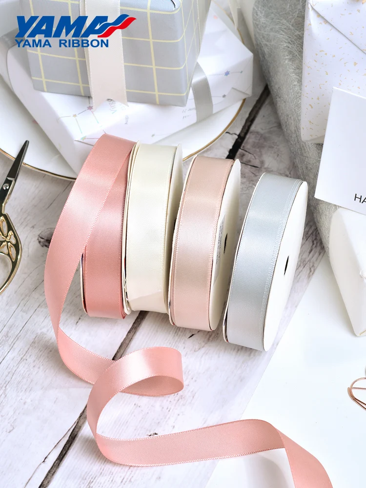 Ymemorial-Ruban en Satin Double Face, 25Yards/Rouleau, 6, 9, 13, 16, 25, 38mm, Solide, pour Documents, Cadeaux Artisanaux Faits à la Main, Décoration de Mariage