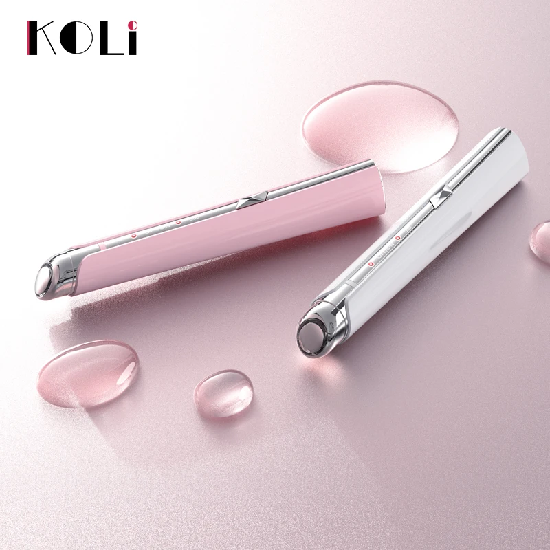 KOLI Electric Eye Massager Wand Rechargeable eye Pen Device Reduce Dark Circles Boost Circulation Sonic Vibration Magic Stick