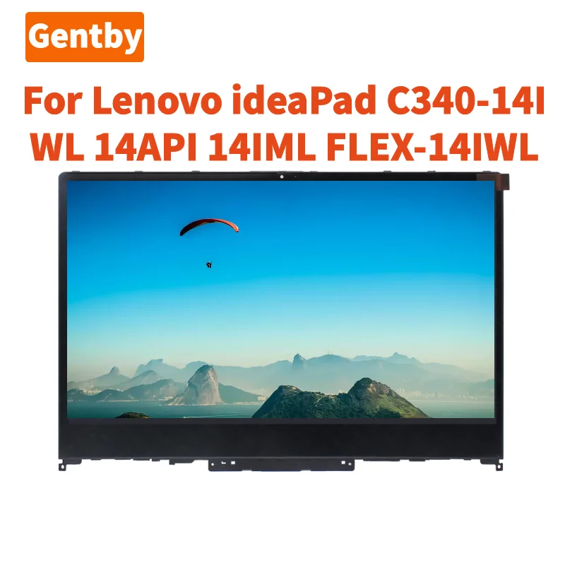 Nova Marca para Lenovo Ideapad C340 14iwl 14api 14iml Flex 14iwl 81ss 81n4 81n6 81tk 81sq 81xg 14.0 Polegada Lcd Montagem da Tela de Toque